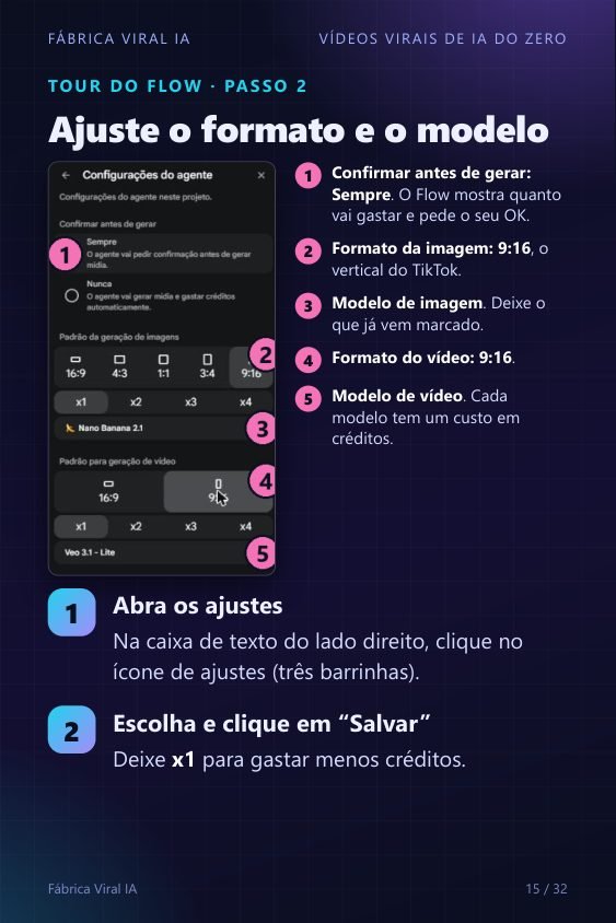 Página do tour do Flow